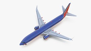 Southwest Airlines Boeing 737-900 with Cabin and Doors 3D model