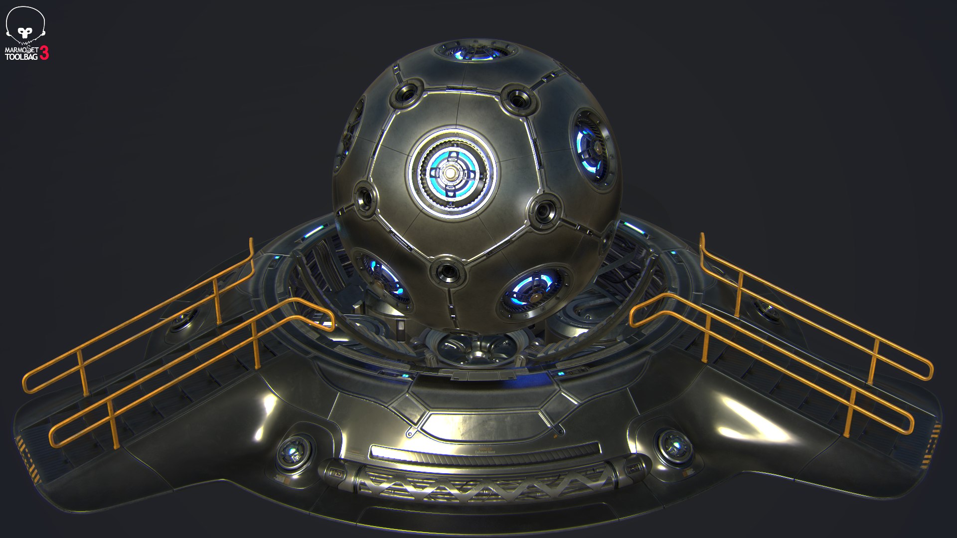 3D Sci-fi Hyper Core Pbr - TurboSquid 1635040