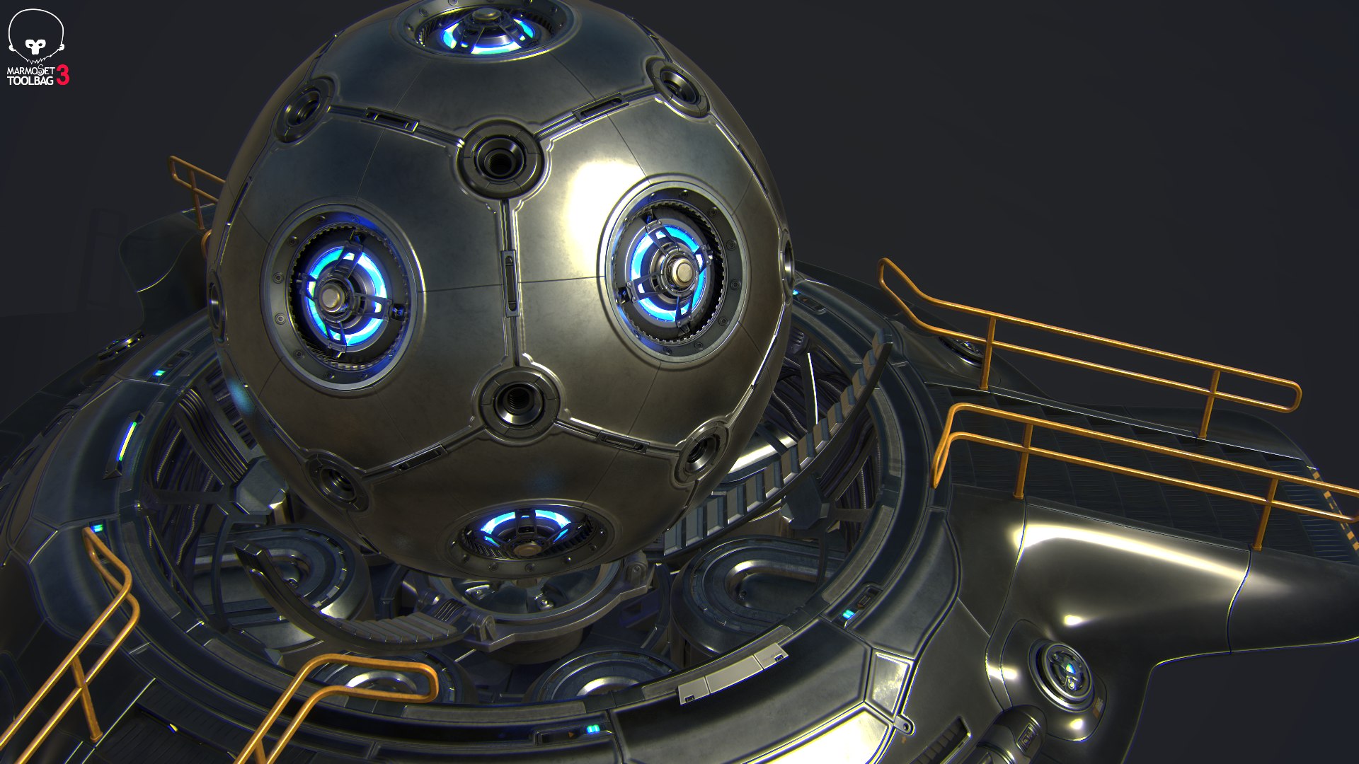 3D Sci-fi Hyper Core Pbr - TurboSquid 1635040