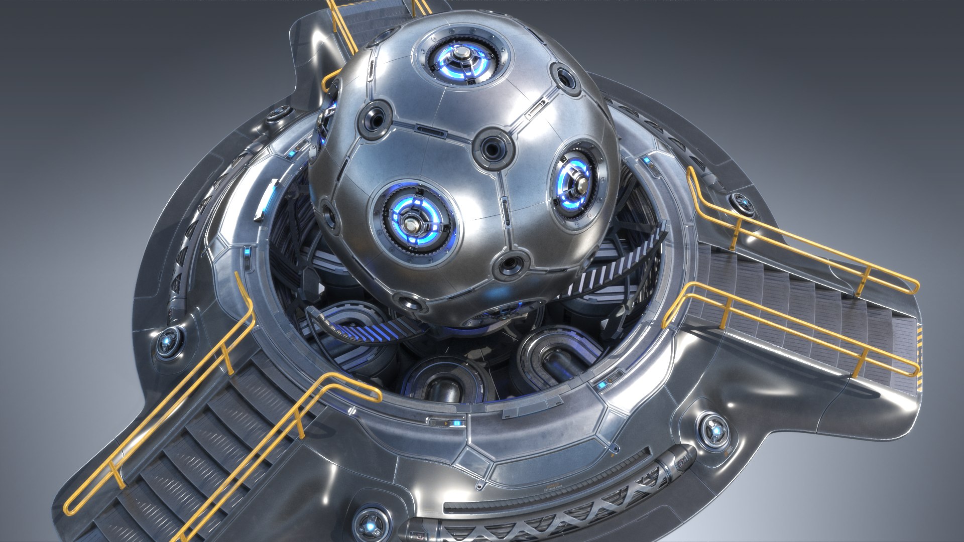 3D Sci-fi Hyper Core Pbr - TurboSquid 1635040