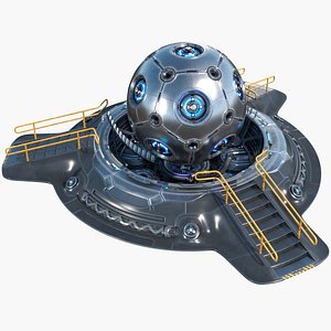 Sci-fi Hyper AI Core Reactor PBR