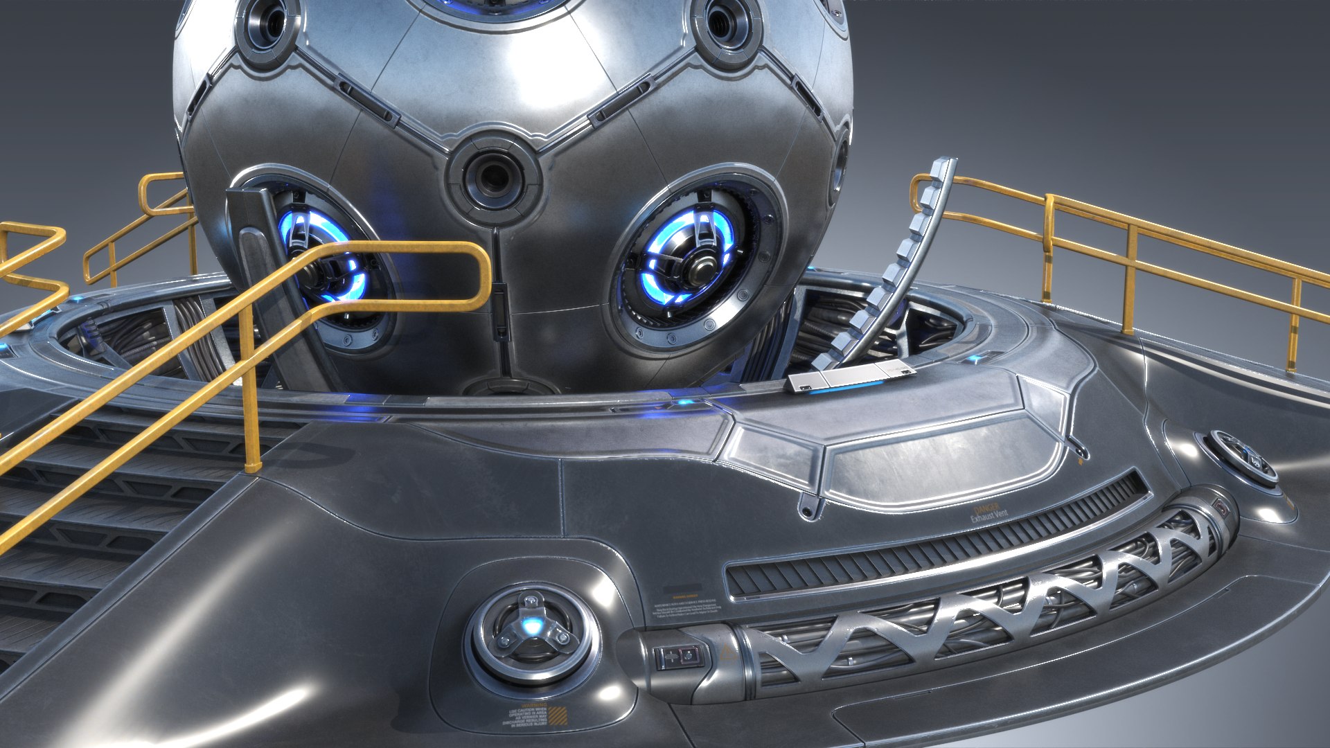 3D Sci-fi Hyper Core Pbr - TurboSquid 1635040