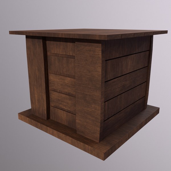 3D Cabinet Game Ready Low-Poly Low-poly 3D model