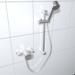 thermostatic shower fitting 3ds