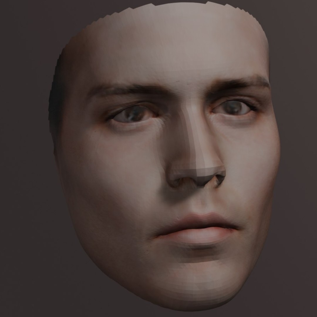 PopFace BaseMesh - Johnny Depp 3D Model - TurboSquid 2254255