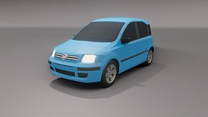 3D fiat panda 2004 model