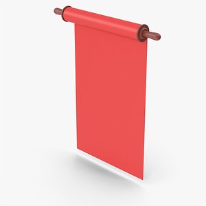 Red Scroll Paper model