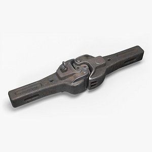 Railway Coupling Used 3D model