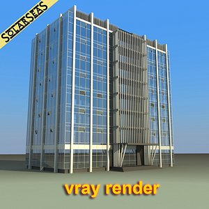 3d 3ds modern office building