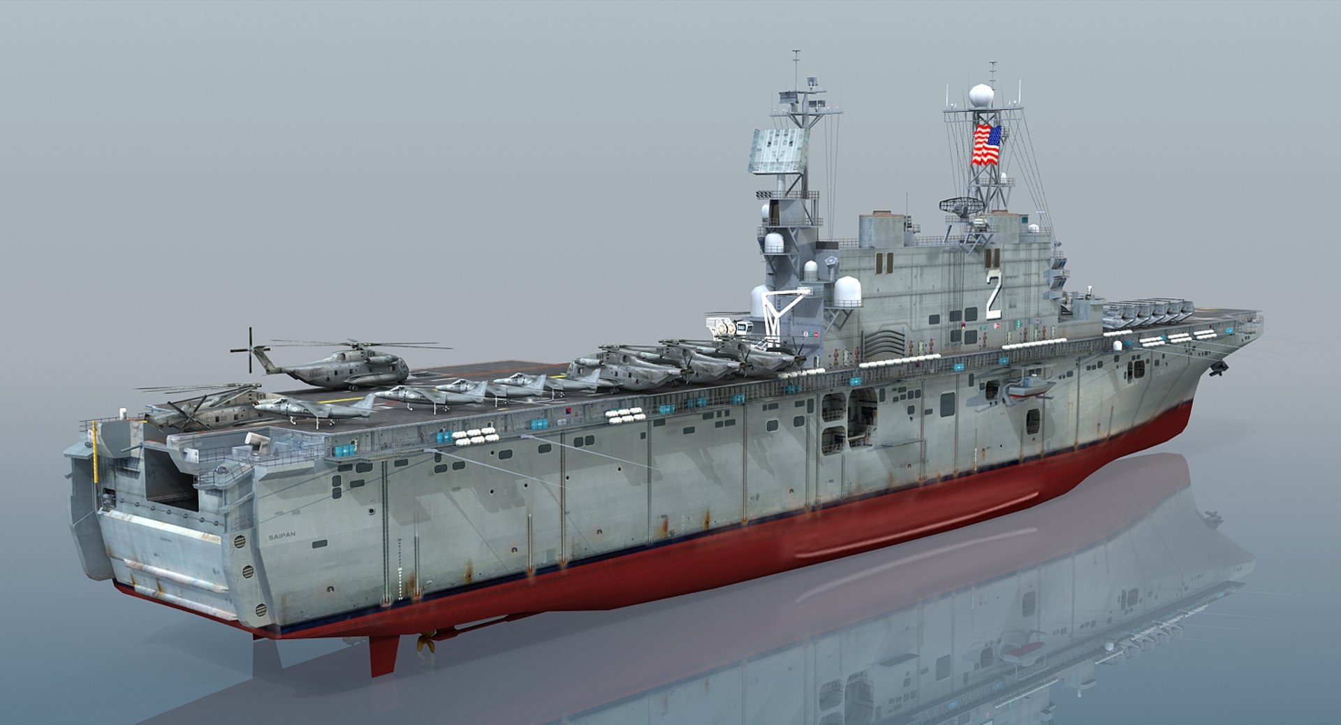 Amazon.co.jp: 1/700 MODERN SEA POWER SERIES USS SAIPAN