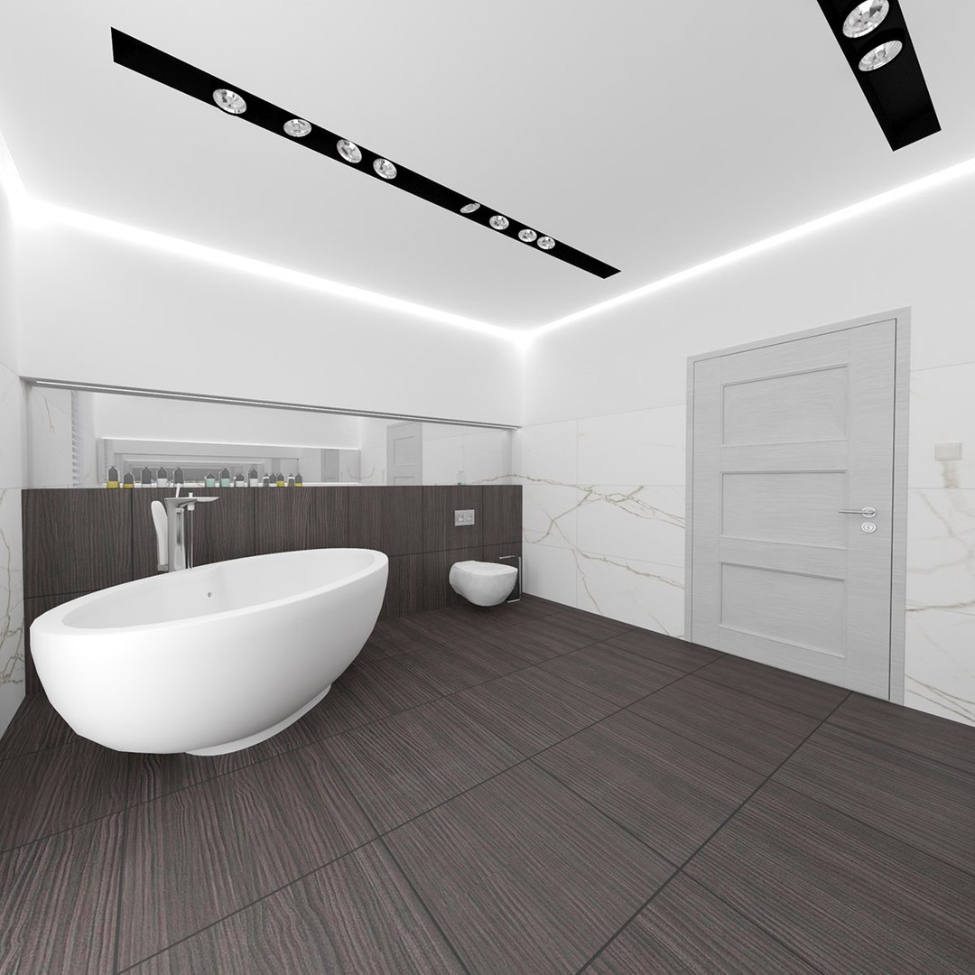 3D bathroom interior model - TurboSquid 1663456