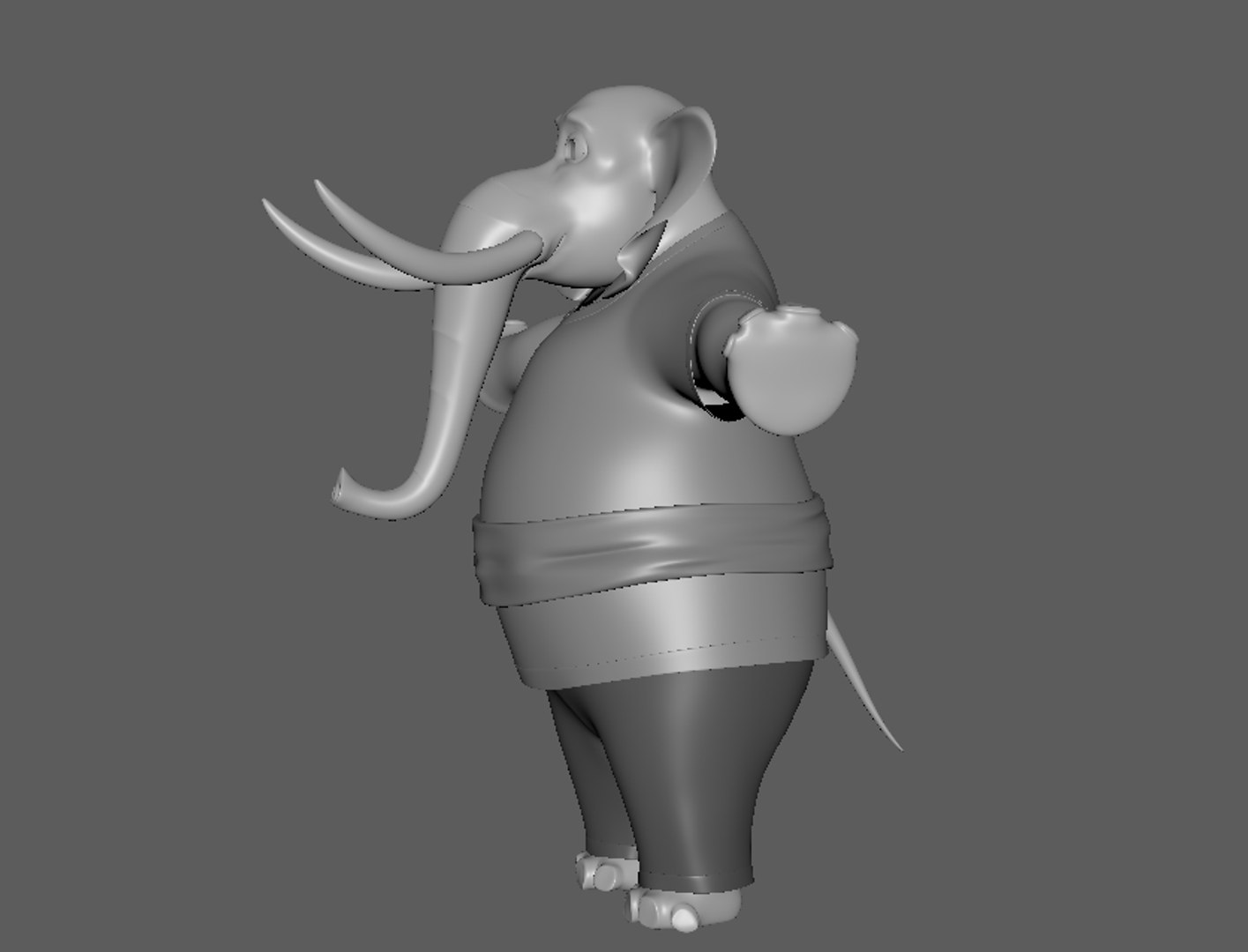 Cartoon Elephant - Base Mesh 3D - TurboSquid 2182323