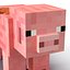 Minecraft Pig Saddle Rigged 3d Max