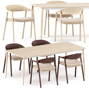 Hera 2865 chairs and Malmo TML table model