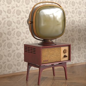 Vintage Philco Predicta Television with Stand Mahogany Brown Old