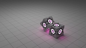 Portal Companion Cube High Detail