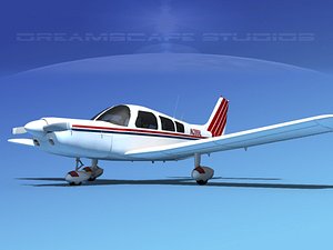 propeller piper pa-28 pa-28-235 3d model