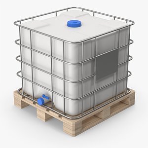 3D Plastic Water Tank On Pallet