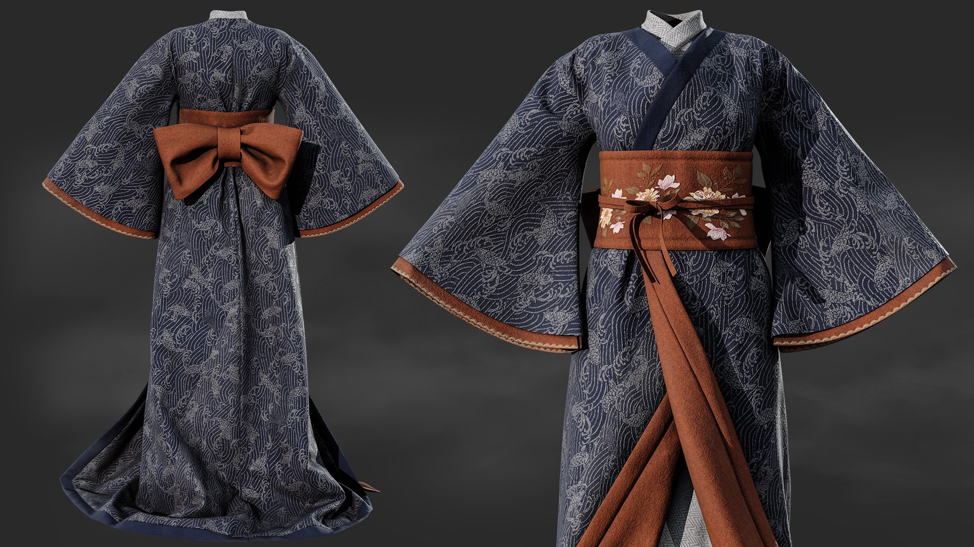 Kimono Model - TurboSquid 2282031