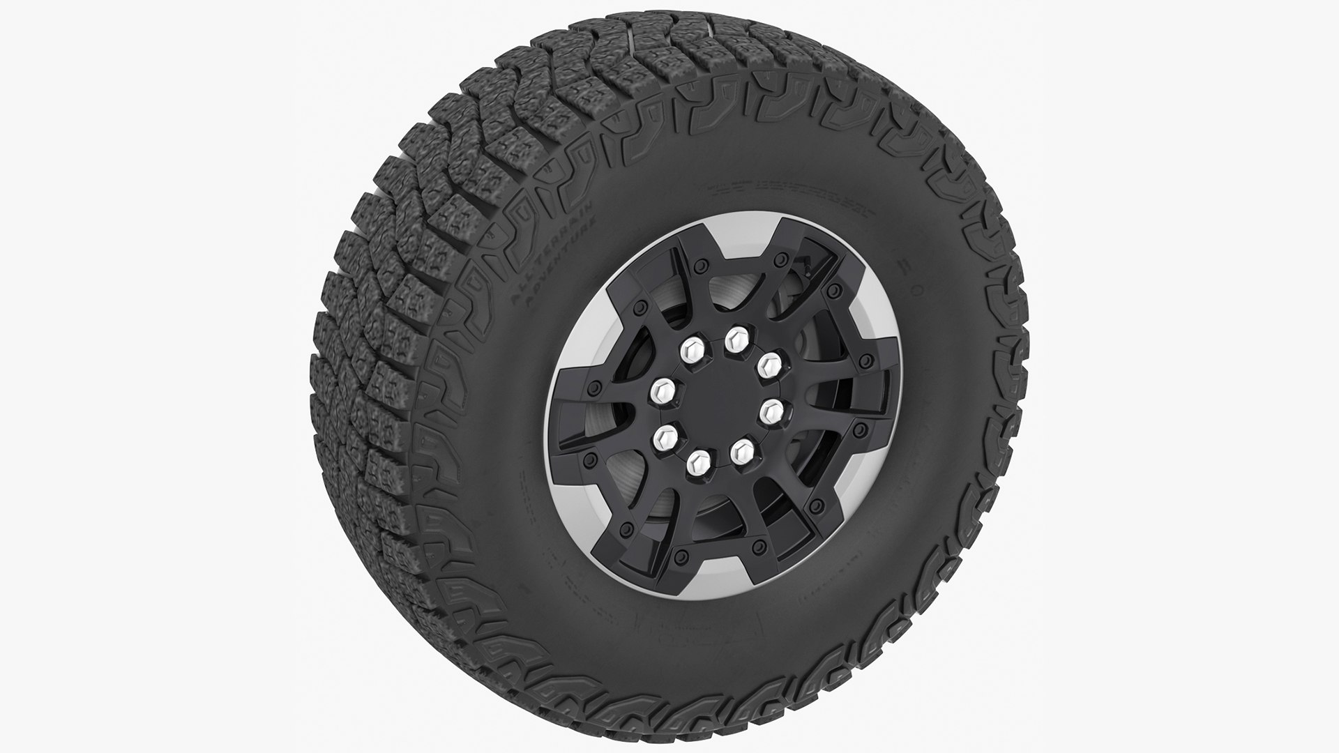 Light Truck Tire 3D model preview
