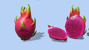 3D model dragon fruit