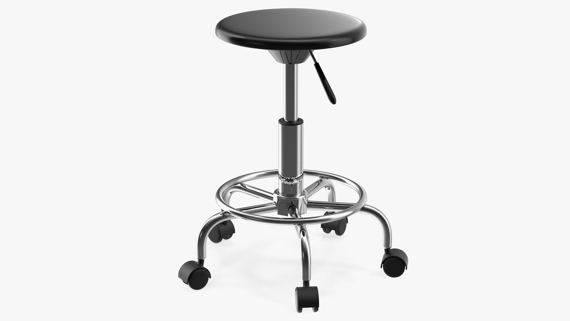 Adjustable Drafting Stool 3D model preview