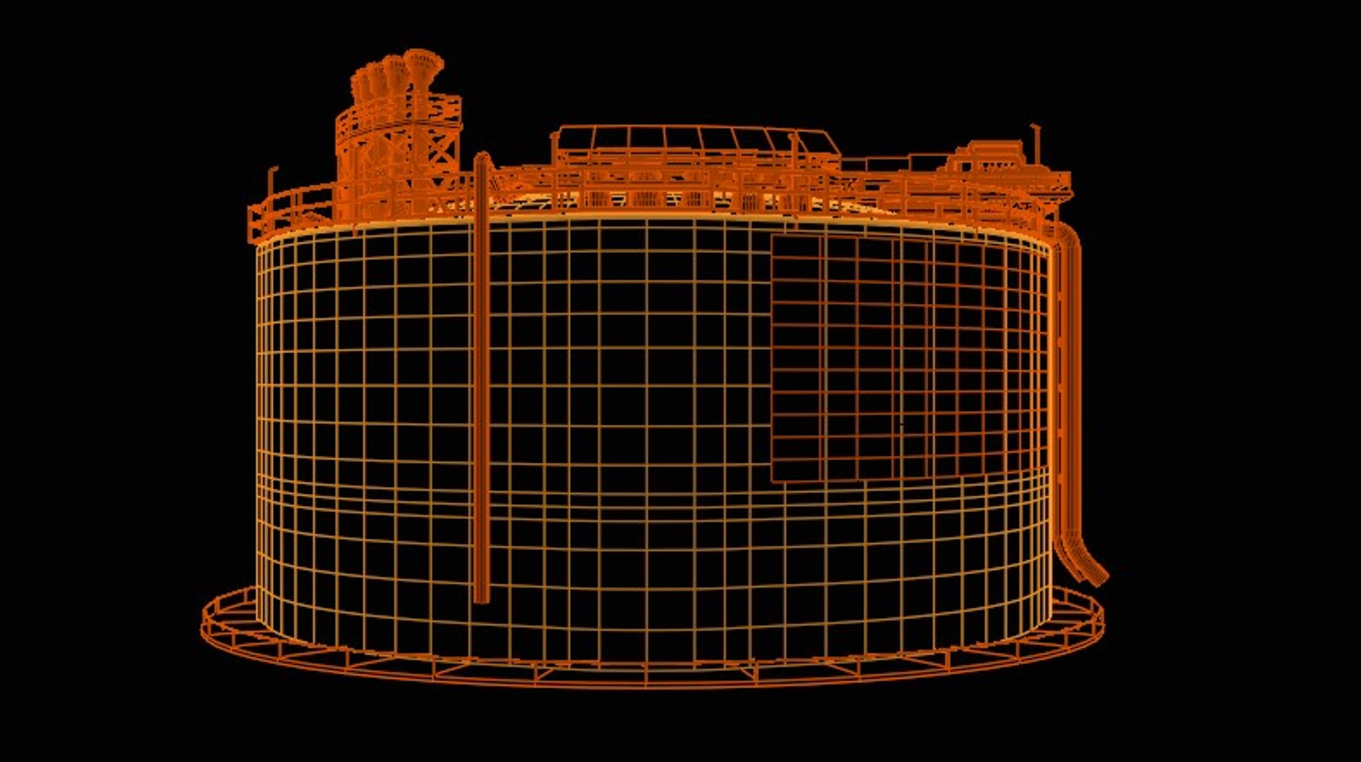Realistic Gas Storage 3D Model - TurboSquid 2006583