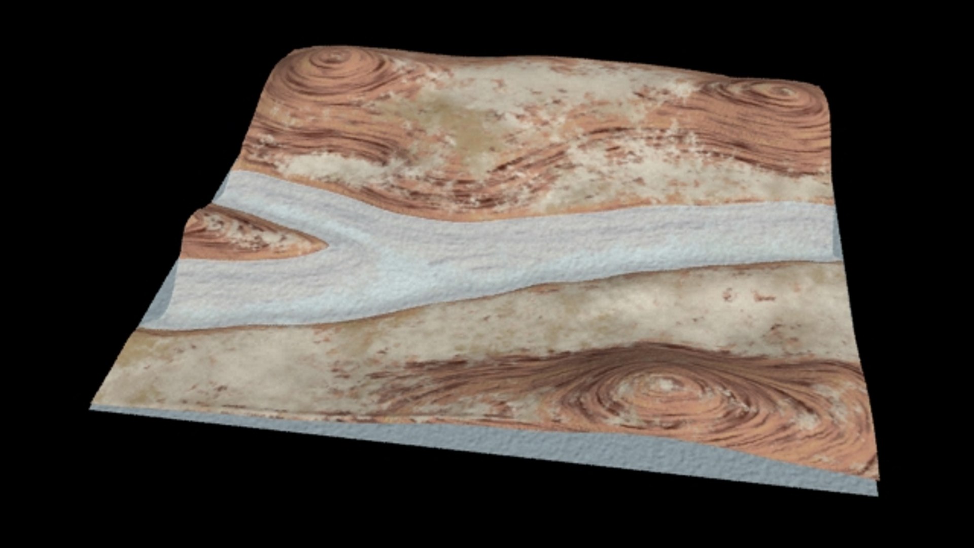 River Valley Landscape 3d Model