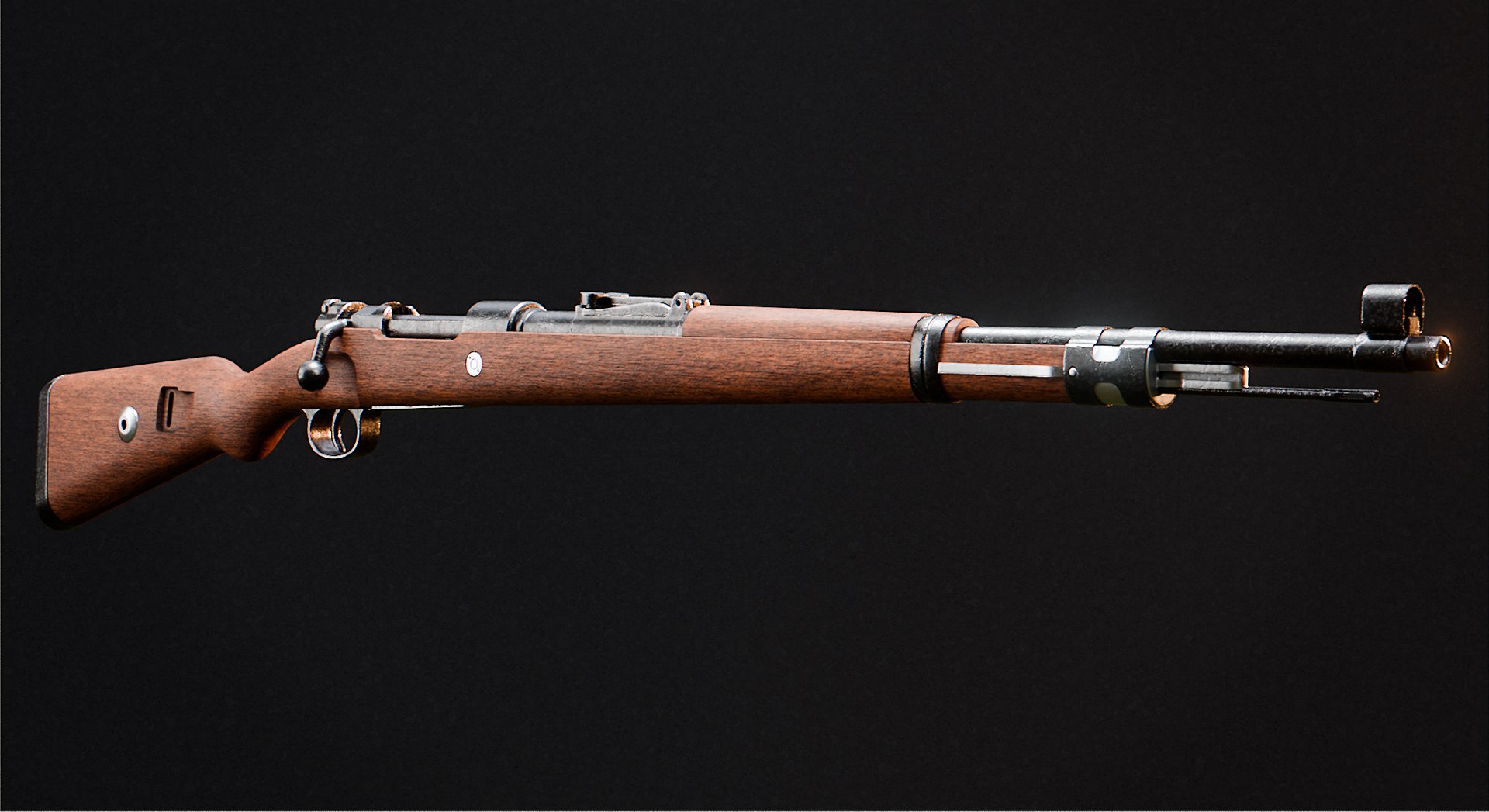 3D Model Mauser Kar98k - German WW2 Rifle 3D Model - TurboSquid 2418076
