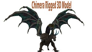 3D model Chimera Rigged