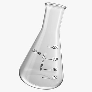 Narrow Mouth Erlenmeyer Flask with Flat Bottom model