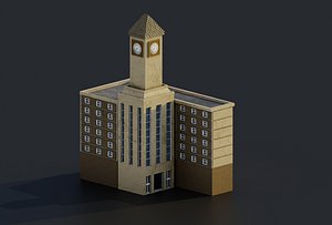 Pack Cartoon Buildings 3D model