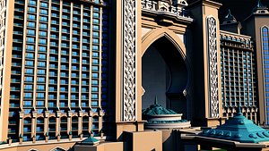 atlantis hotel palm jumeirah 3D model