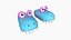 10 Slippers H Alligator Collection - Costume Character Design