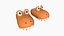 10 Slippers H Alligator Collection - Costume Character Design