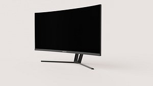 Curved Ultrawide Gaming Monitor with V-Shaped Stand