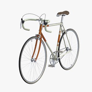 3d vintage bicycle model