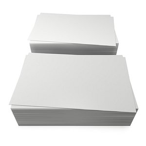 Stack of blank business cards