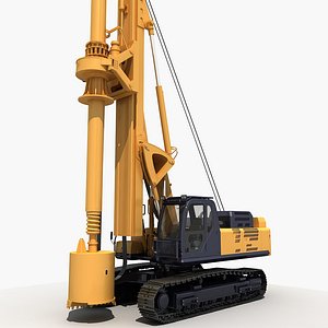 drilling rig 3D model