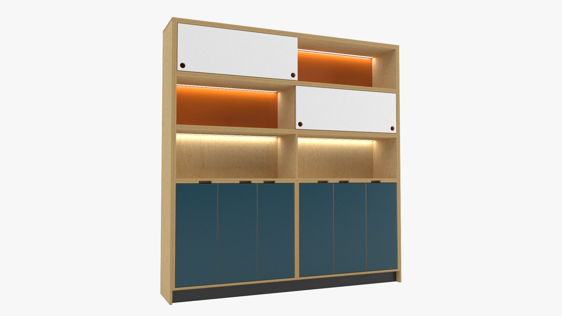 Plywood Kitchen Cupboard 3D Model TurboSquid 1852732