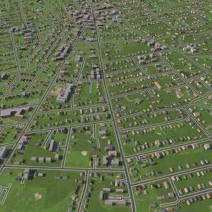 3D model Fayetteville city North Carolina USA