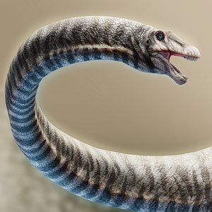 Retro Diplodocus Animation Ready Dinosaur 3D Model