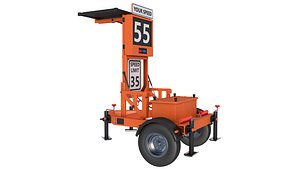 Mobile Speed Display Trailer Radar