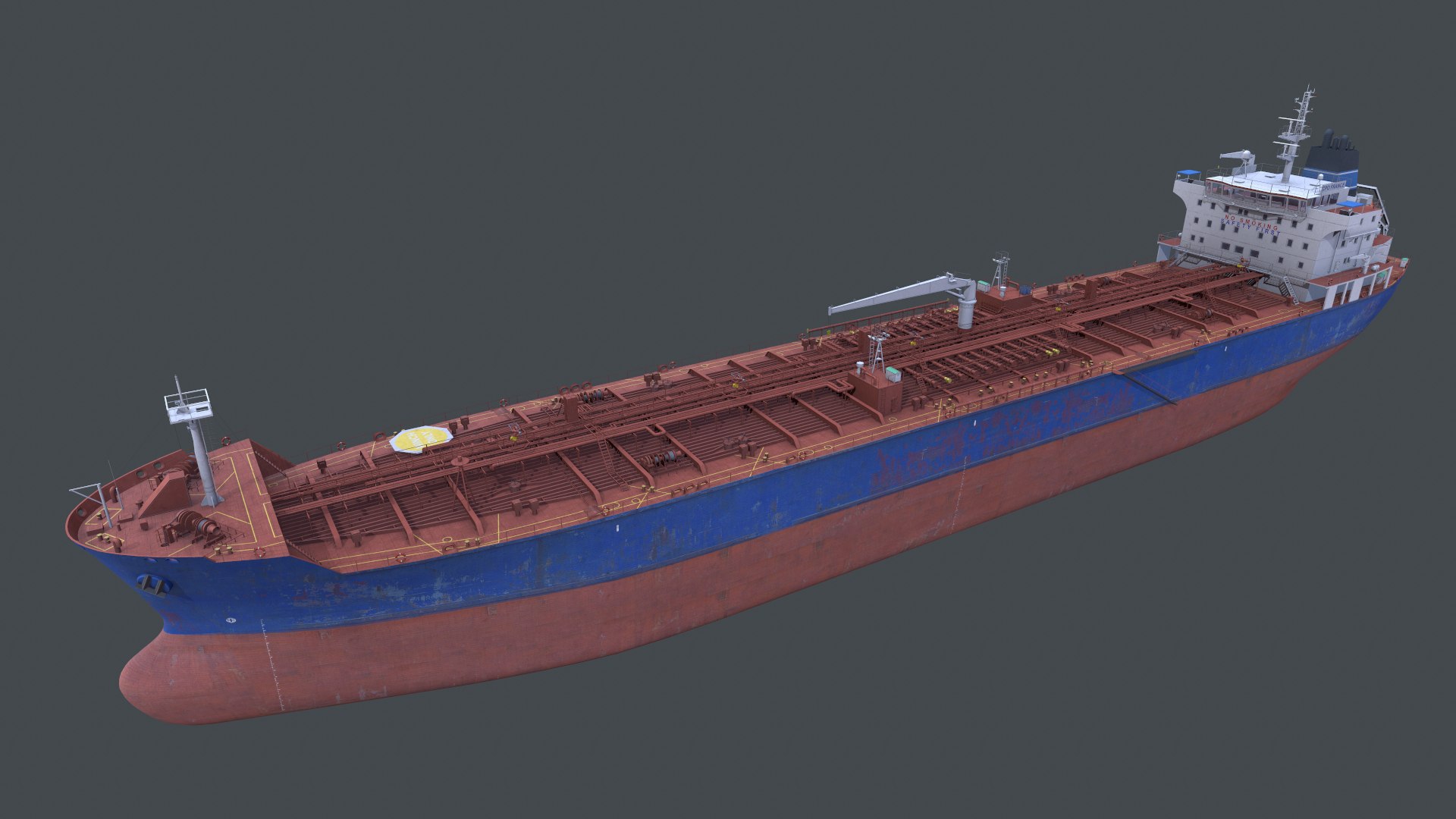 Tanker Ship Oil Chemical 3D Model - TurboSquid 2289063
