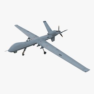 3d mq-9 reaper military aircraft