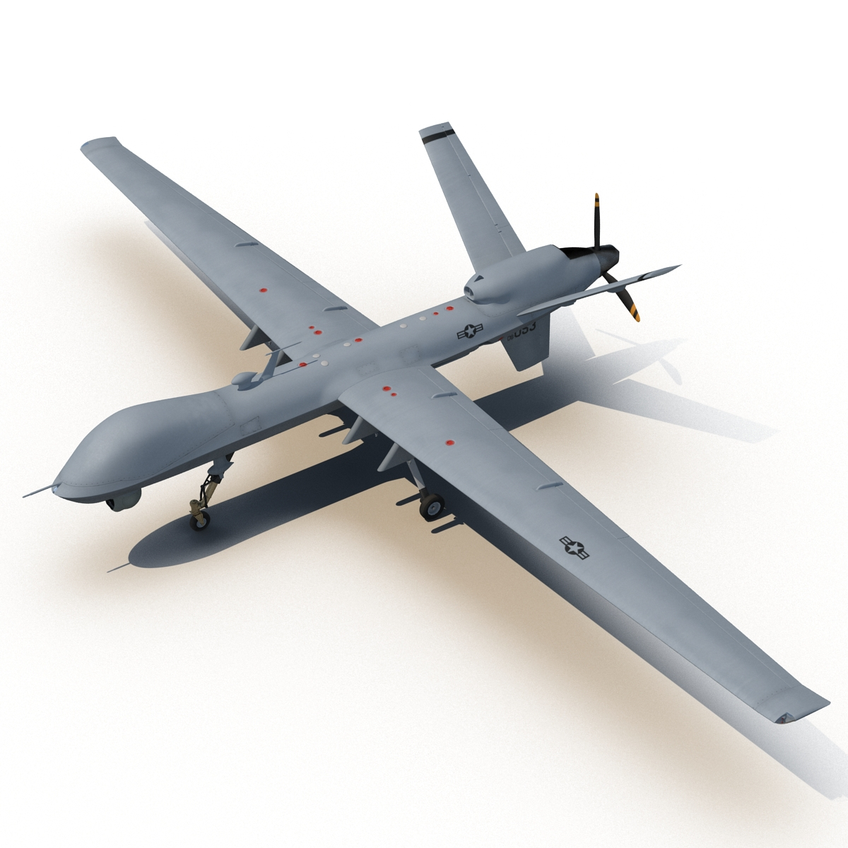 3d model unmanned combat air vehicle