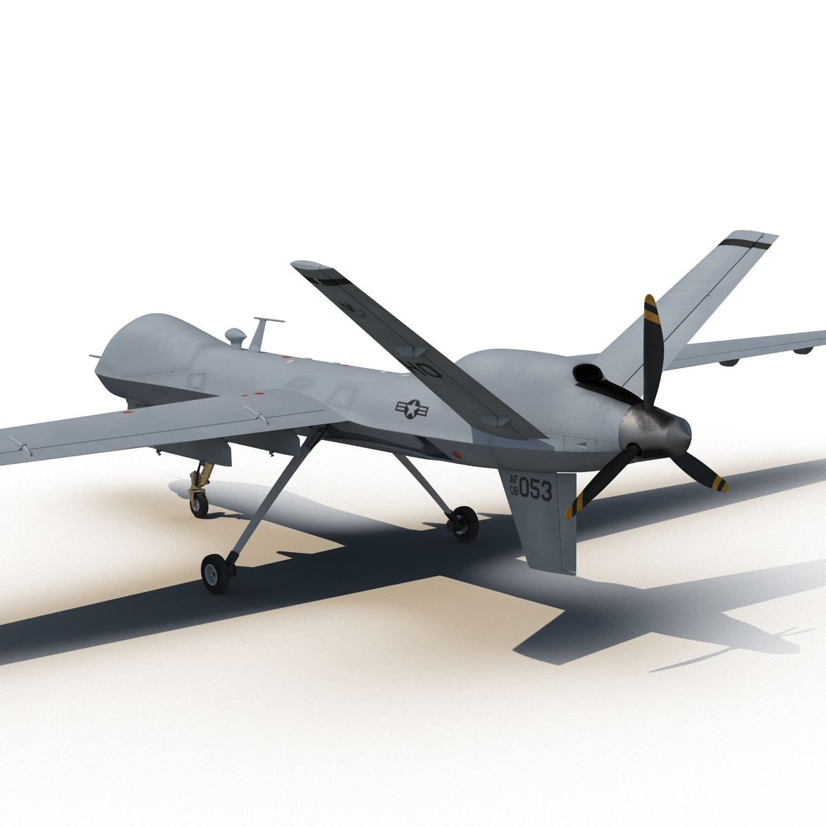 3d model unmanned combat air vehicle