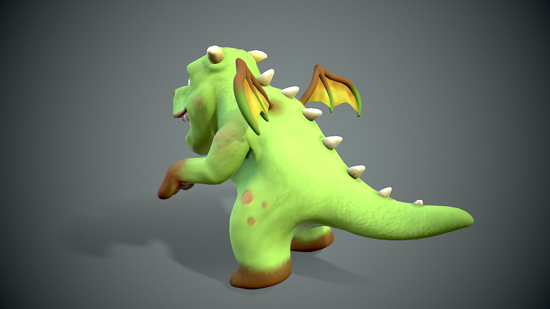 Cartoon Young Dragon 3D TurboSquid 2057182