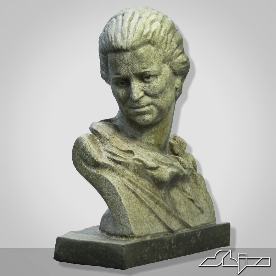 sculpture woman bust 1 3d model