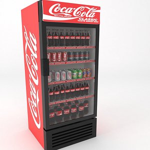 coca cola fridge display